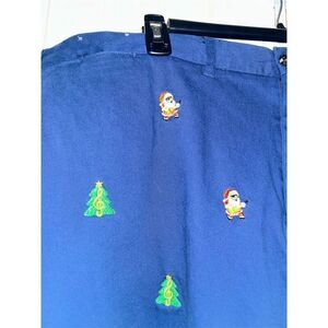 Castaway Nantucket Men's Holiday Embroidered Shorts Blue Size 46